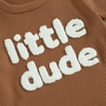 thumbnail image 6 of Okbabeha Toddler Girl Boy Summer Clothes Little Dude Short Sleeve Waffle Shirt Shorts Set Infant Baby Cute Outfits, 6 of 7