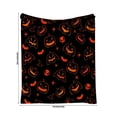 thumbnail image 3 of Halloween Fleece Blanket 40x50in Soft Throw for Couch Bed, Warm Plush Flannel Cover with Halloween Print, Lightweight Washable Home Decor Gift by OVFUIZ, 3 of 6