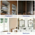 thumbnail image 6 of Uxcell 30 Set Mirror Holder Clips 4mm Circular Glass Clip Glass Cabinet Clips, Clear Plastic, 6 of 6