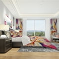 thumbnail image 3 of Designart 'Crystalize Pink Floral' Modern & Contemporary Duvet Cover Set, 3 of 4