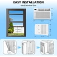 thumbnail image 4 of FREE VILLAGE Window AC Unit,10000 BTU Window Air Conditioner,Cool Rooms up to 450 Sq.Ft.,6-in-1 Modes,24H Timer,Energy Saving,Remote Control,Perfect for Bedroom,Apartment,Living Room,Office - White, 4 of 7