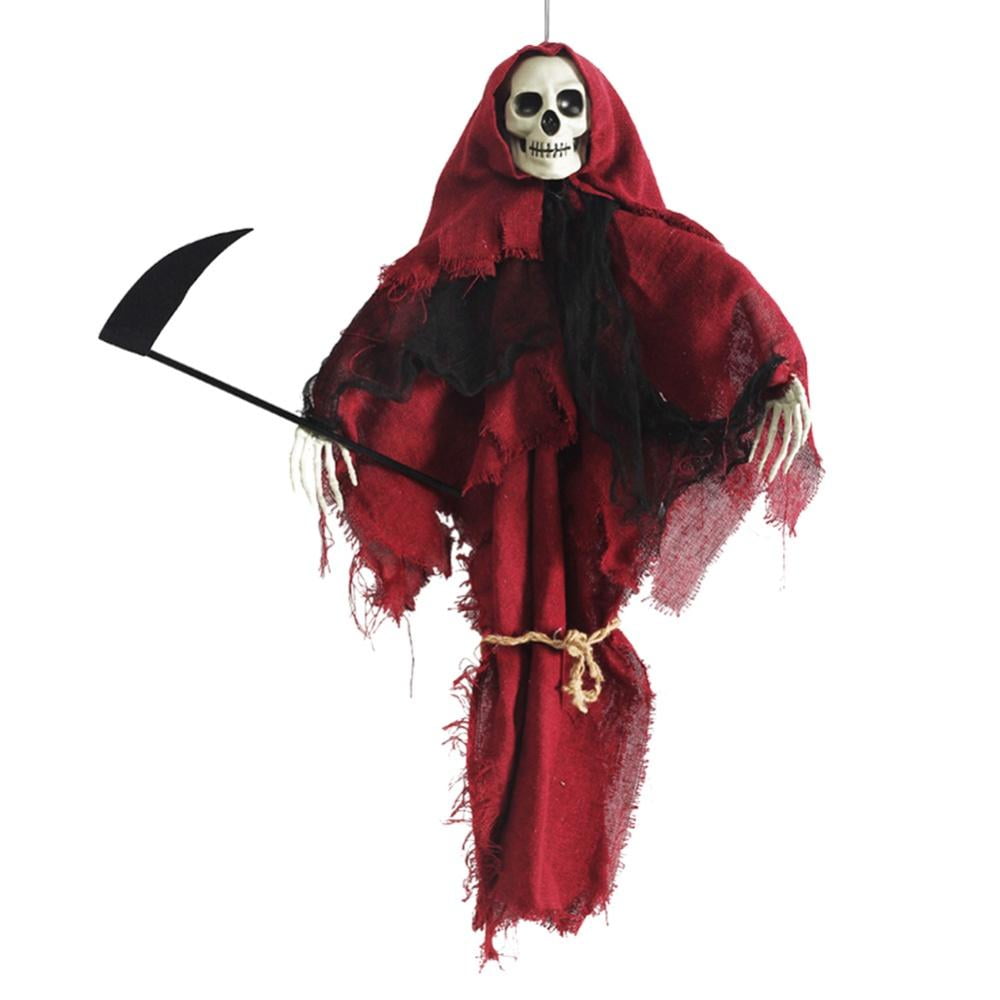 Halloween Hanging Ghost Prop Decor Haunted House Skull Grim Reaper Horror Party 