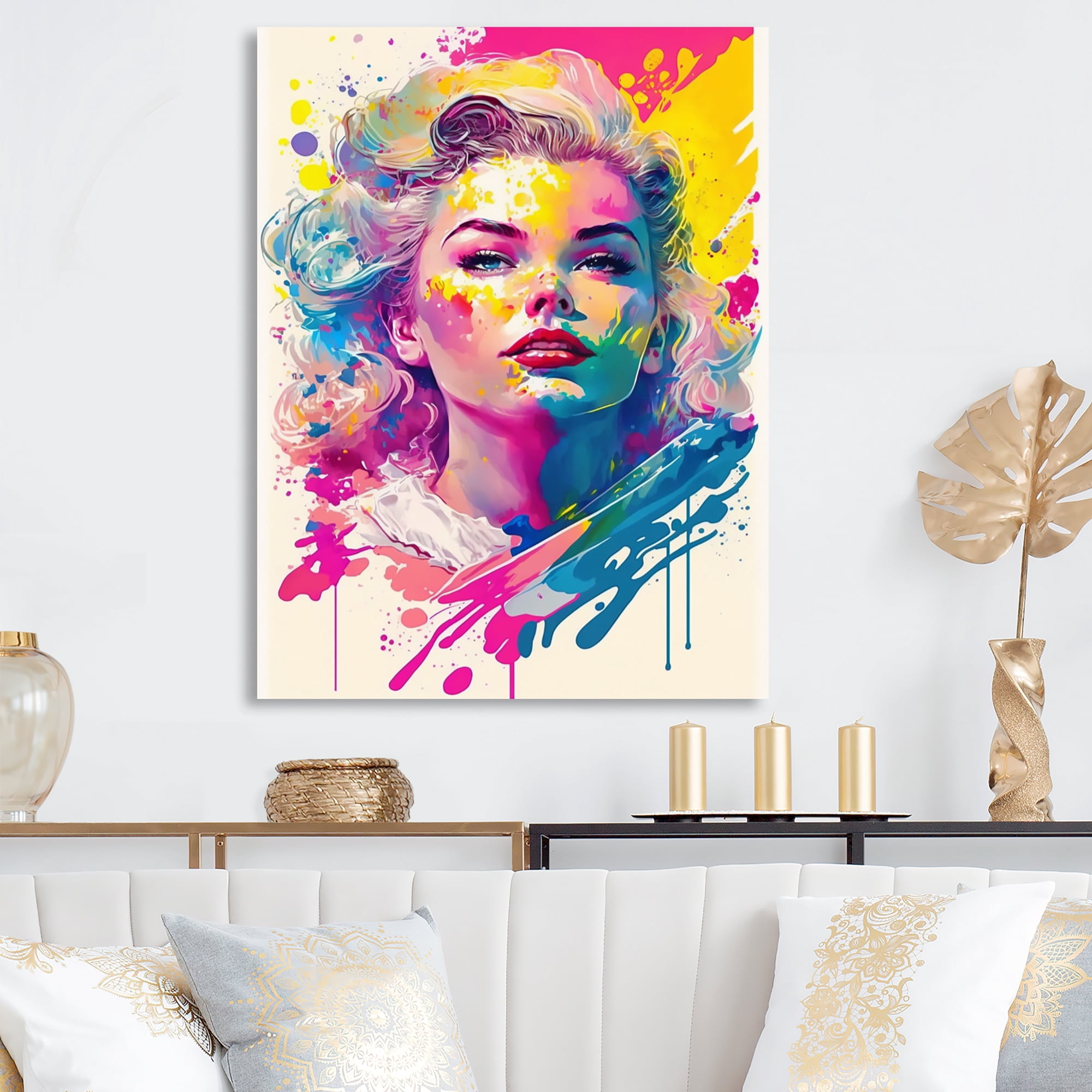 Designart Hollywood Bombsell III Canvas Wall Art
