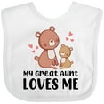thumbnail image 3 of Inktastic Bears My Great Aunt Loves Me Boys or Girls Baby Bib, 3 of 4