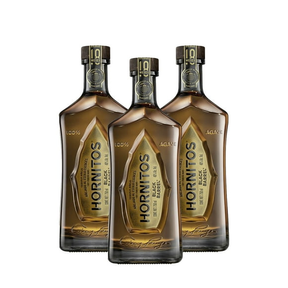 Pack De 3 Tequila Hornitos Black Barrel 700Ml