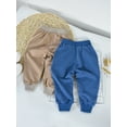 thumbnail image 2 of HILEELANG little Boys' SweatPants Joggers Cotton Casual 2-Pack Pull on Pure Color Blue Khaki Sport Playwear Pants 7Y, 2 of 6