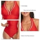 thumbnail image 4 of Traje de baño sexy, traje de baño de una pieza con escote en V para mujer, traje de baño de diseño aerodinámico, 4 of 5