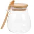 thumbnail image 2 of Glass Storage Jar with Sealed Lid Clear Glass Food Storage Canister Tea Coffee Jar with Spoon, 2 of 8
