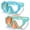 Orange, variant on Vvinca Kids-Goggles with Nose Cover, Diving Mask Elastic Fabric Strap Anti Fog Anti Shattered Lens for Kids Swim Goggles 3-14