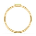 thumbnail image 3 of East-West Stackable Baguette Birthstone Ring - Peridot (August), 3 of 5