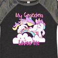 thumbnail image 4 of Inktastic My Grandma Loves Me Unicorn Girls Toddler T-Shirt, 4 of 5