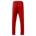 thumbnail image 3 of Gubotare Joggers for Men Leisure Outdoor Sports Jogging Fit Color Foot Mouth Zipper Pants (Red, XXL), 3 of 5