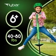 thumbnail image 5 of Flybar Jolt Pogo Stick for Kids, Perfect for Beginners w/ Foam-Covered Metal Frame, Handles & Padding, Non-Slip Foot Pads, Wide Tip, Outdoor Active Play Toy for Boys & Girls, Ages 6+, Lime Leaper LED, 5 of 7