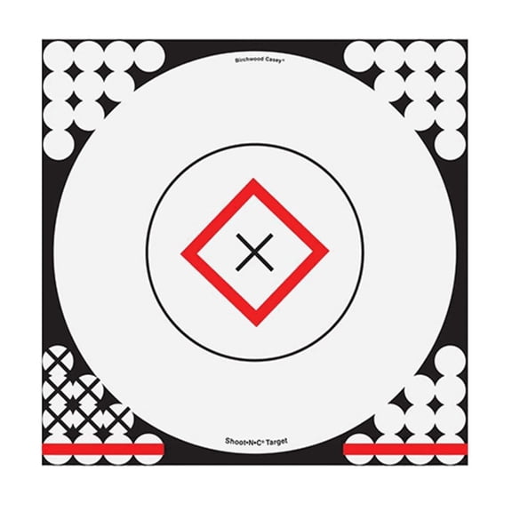 Birchwood Casey Shoot-N-C 17.75 in White and Black 5 Targets 200 Pasters