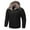 Black, variant on Christmas Clearance! AIEOTT Men's Fleece Lined Parka Jacket Hooded Puffer Jacket Warm Winter Coat Thicken Fur Jackets Windproof Coats
