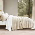 thumbnail image 2 of Juego de edredón RECYCO Luxury Velvet King Size beige con 2 fundas, 2 of 7
