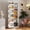 White + Particle Board+MDF, variant on ENTU Freestanding Kitchen Pantry Cabinet Particle Board MDF 15.75x15.16x70.87 Inch White