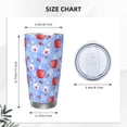 thumbnail image 4 of Haiem coffee love cup winter Printed 20oz Straight Skinny Car Cups With Insulated Cup Sleeve Portable Handle, Sports Travel Coffee Mug, Stainless Steel, Insulated-Without Straw, 4 of 8