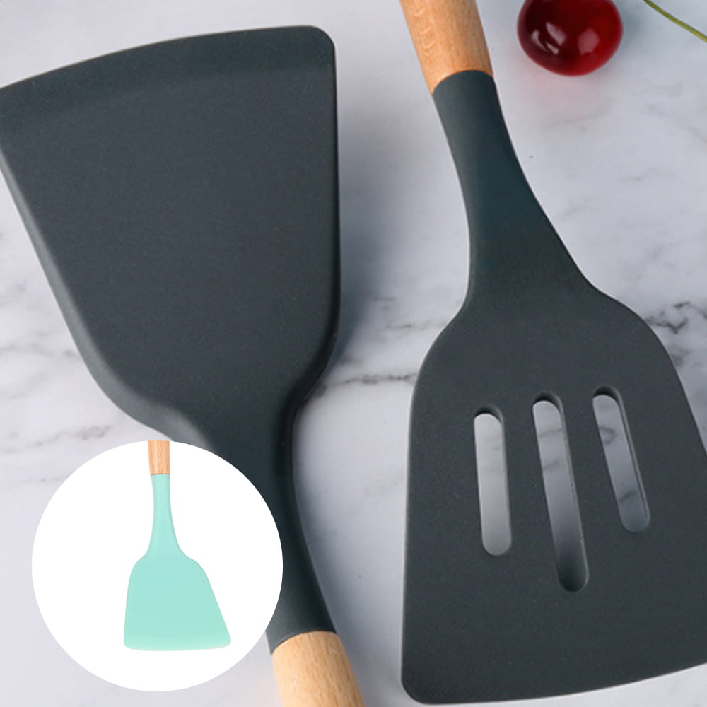 Silicone spatula with wooden handle 