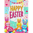 thumbnail image 4 of Colorful Easter Themed Banner with Bunny Eggs Car Decor Party Supplies Background Backdrop for Easter Party Decorations Photography Props Happy Easter Celebrations, 4 of 8