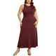 thumbnail image 2 of Vestido de suéter de talla grande Agnes Orinda para mujeres, sin mangas, de punto, estilo casual, color burdeos, talla 3X, 2 of 6