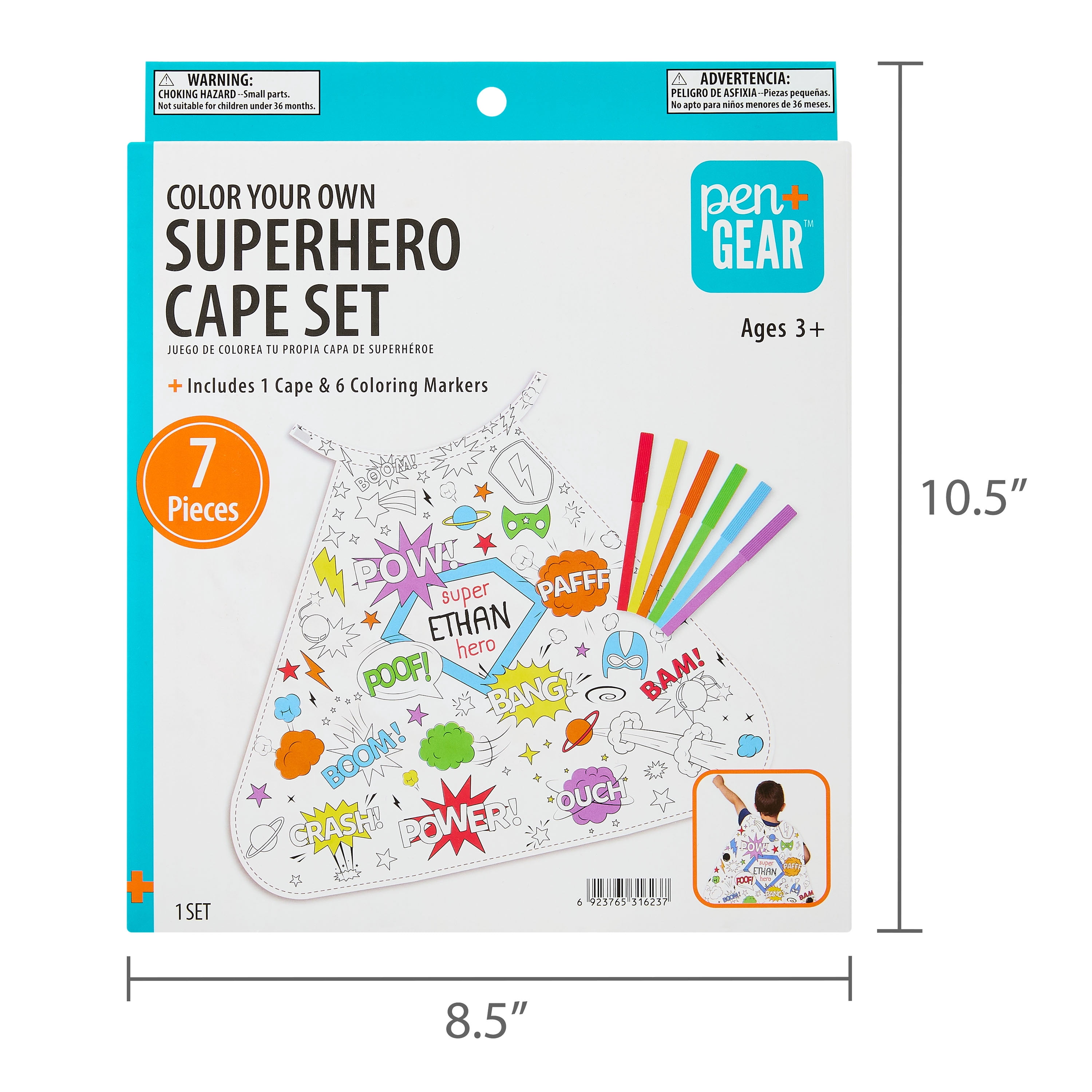 PACK SUPER-HÉROS À COLORIER Ensemble de 10 Sacs Individuels avec Cape, Masque, Bracelet, 5 Crayons et Ballon | Kit de Coloriage Non-Tissé pour Enfants | Cadeau d'Anniversaire et Fêtes Infantiles PACK SUPER-HÉROS À COLORIER Ensemble de 10 Sacs Individuels avec Cape, Masque, Bracelet, 5 Crayons et Ballon | Kit de Coloriage Non-Tissé pour Enfants | Cadeau d'Anniversaire et Fêtes Infantiles