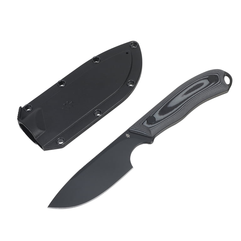 Swiss Tech Halten Fixed Blade, AUS-8, G10 Handle, Full Tang, 3.85