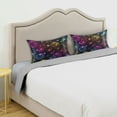thumbnail image 5 of Rainbow Colored Bubbles Satin Pillowcase Envelope Design Pillow Covers 1 Pack Queen Size 20" x 30", 5 of 9