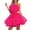 Hot Pink, variant on Fgnfyis Tulle Dress Women off Shoulder Short Puffy Prom Dresses Strapless Mesh Birthday Fairy Dress Ruffle Dresses for Women