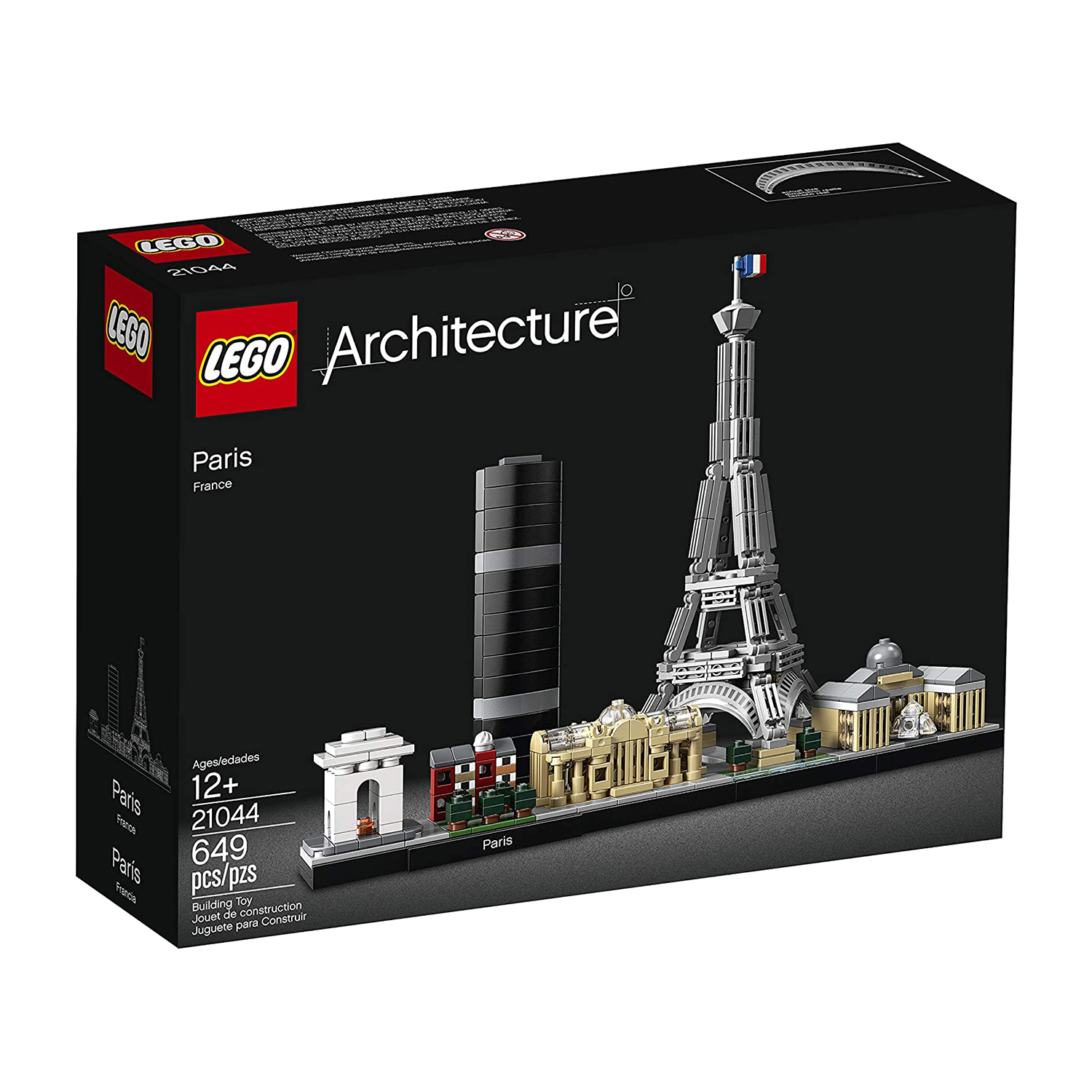LEGO Architecture Paris Skyline, Collectible Model Building Kit with Eiffel Tower and The Louvre, Skyline Collection, Office Home Décor, Unique Gift to Unleash any Adult's Creativity, 21044 - image 5 of 6
