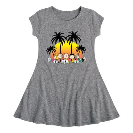 

Peanuts - Tropical Peanuts - Toddler and Youth Girls Fit And Flare Dress