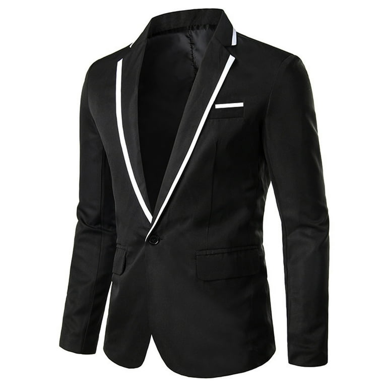 QIPOPIQ Clearance Mens Stylish 3 Piece Dress Suit Men's Blazer Business  Suits Classic Fit Formal Jacket & Vest & Pants