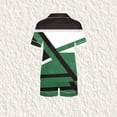 thumbnail image 4 of Pantalons de Pyjama pour Femmes, Hauts à Manches Courtes pour Femmes, Blouse Décontractée pour Enfants Col Rabattu Manches Courtes Mode Ensemble de Pyjama, 4 of 5