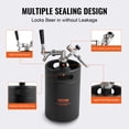 thumbnail image 5 of VEVOR Beer Growler Tap System, 170Oz 5L Mini Keg, 304 Stainless Steel Pressurized Beer Growler, Keg Growler with Pressure Display, CO2 Regulator Faucet, Leak-Proof Ring For Draft, Homebrew, 5 of 9