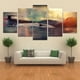 thumbnail image 3 of Xihbxyly Mural de Atardecer En El Mar, Lienzo con Textura 3D, Diseño Irregular Creativo, Decoración de Pared para Sala de Estar, Dormitorio y Cocina, Juego Multicolor, 5 Piezas, 2 X 20 X 35 Cm, 2 X 2, 3 of 6