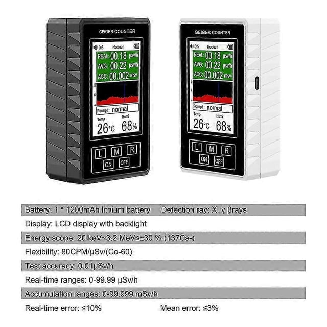 XR1-Pro Nuclear Radiation Detector Electromagnetic Radiation Detector Household Laboratory Marble Radioactive Geiger Counter