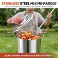 thumbnail image 7 of 60QT Stainless Steel Seafood Boil Pot,32" Detachable Mixing Paddle & 40QT Strainer Basket,Crawfish Crab Shrimp Boiler,Outdoor Stock Pot for Cooking, 7 of 7