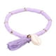 thumbnail image 1 of 1 pieza de pulsera de todo fósforo, joyería de arcilla polimérica, pulsera con flecos de concha para mujer, 1 of 7