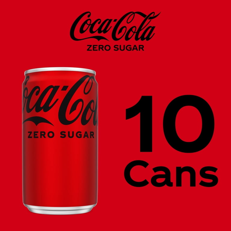 Coca-Cola Zero Sugar Mini Cans, 7.5 fl oz, 10 Pack photo 6