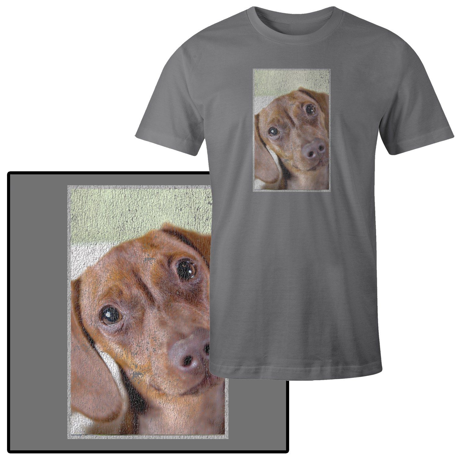 Mad Marble Men's Dachshund Dog Puppy TShirt