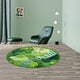 thumbnail image 5 of Alfombras de baño, alfombras para sala de estar, alfombra de área, alfombra de baño redonda de musgo verde, alfombra de imitación, alfombra para dormitorio y sala de estar, alfombra antideslizante par, 5 of 7