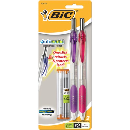 Bic Automatic Mechanical Pencils, 2Pack