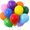 Bright Rainbow, variant on Rainbow Balloons 100 Pcs 10 Inch Assorted Bright Rainbow Party Balloons for Birthday Parties, Baby Showers & Weddings