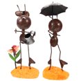 thumbnail image 5 of GETAJGHSD 2pcs Iron Ant Decor Ornaments Wedding Room Decor Modern Fashion Accessories Random Style, 5 of 8