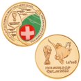 thumbnail image 1 of (5 packs) Métal Pièces Commémoratives Football Coupe du Monde Emblème Commerce Extérieur Sport Médaille Commémorative (Suisse), 1 of 4