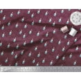 thumbnail image 3 of Soimoi Purple Poly Georgette Fabric Spider,Web & Vintage Bottle Print Sewing Fabric Yard 52 Inch Wide, 3 of 3