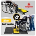 thumbnail image 6 of ADA 5 Channel Rubber Cable Protector Ramp, 22000 lbs Load Capacity Heavy Duty Ramp, ADA Cord Cover for Driveway, Event & Warehouse, 6 of 8