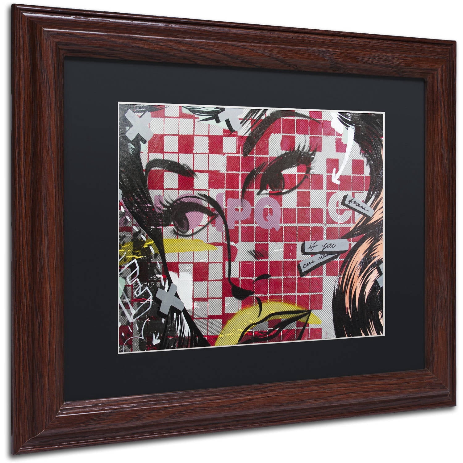 Trademark Fine Art "If You Can" Canvas Art by Dan Monteavaro Black Matte, Wood Frame