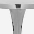 thumbnail image 4 of SAFAVIEH Galium Aluminum Round Top Side Table Silver, 4 of 4