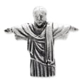 thumbnail image 3 of 925 Sterling Silver Charm For Bracelet Christ The Redeemer Bead Travel Religious, 3 of 8